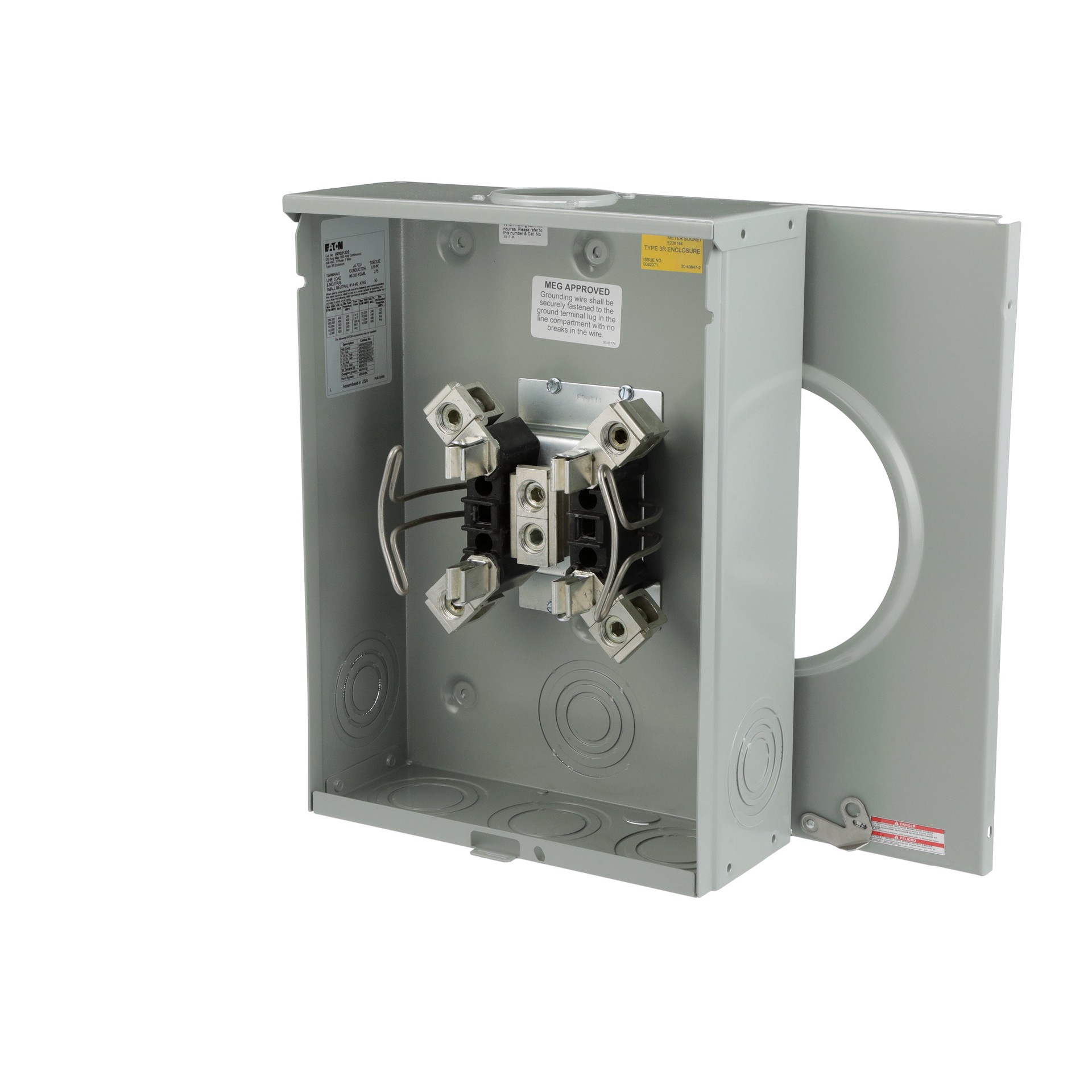 slide 2 of 6, Eaton 200 1 Gang Ringless Overhead/Underground Meter Socket, 1 ct