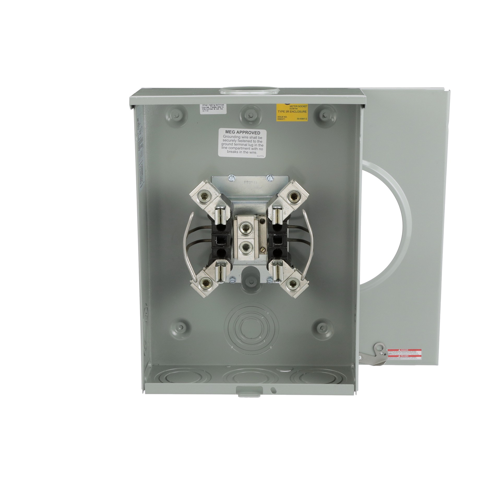 slide 1 of 6, Eaton 200 1 Gang Ringless Overhead/Underground Meter Socket, 1 ct