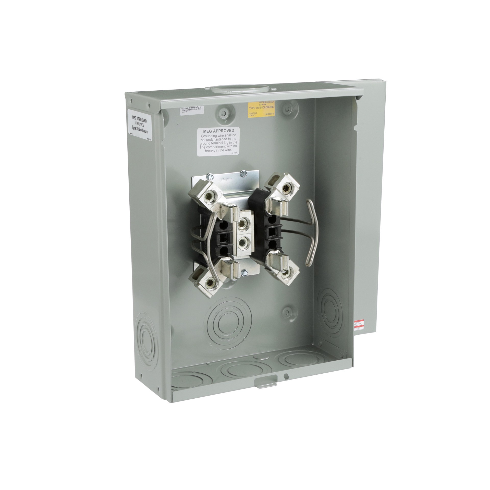 slide 6 of 6, Eaton 200 1 Gang Ringless Overhead/Underground Meter Socket, 1 ct