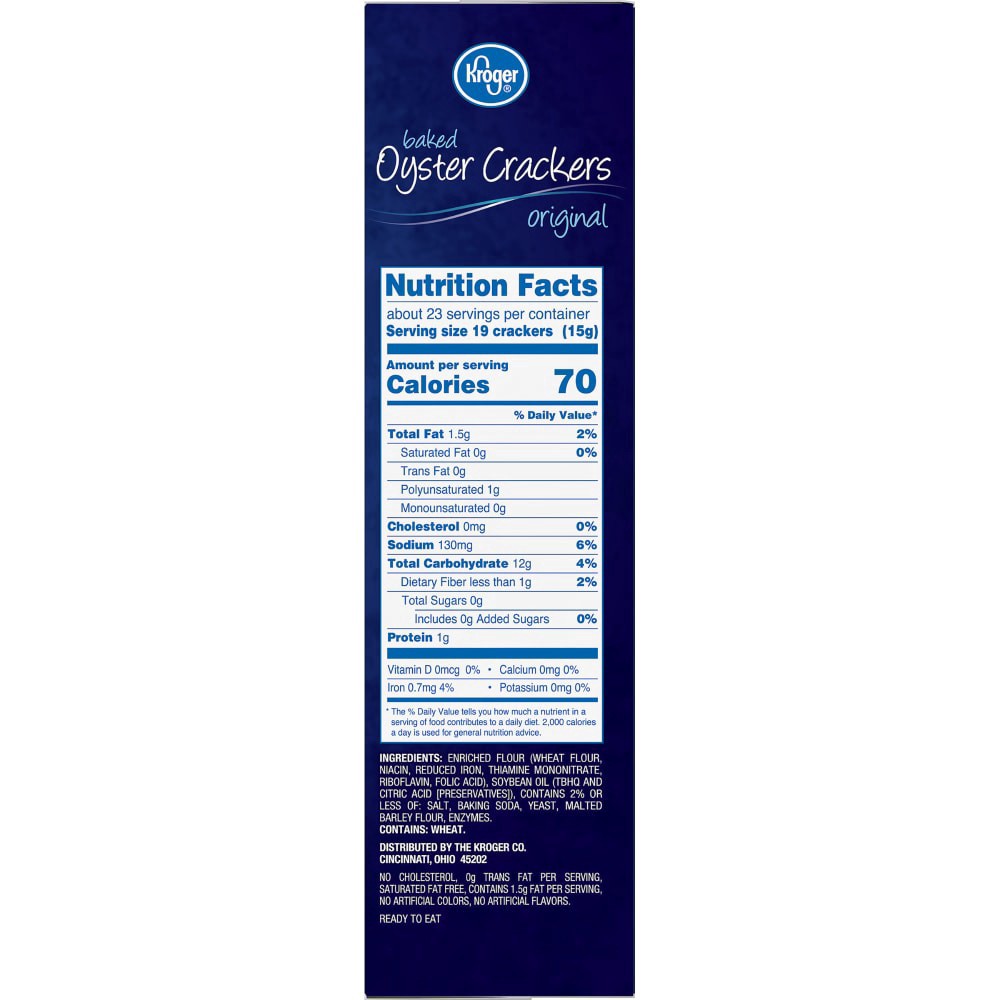 slide 3 of 3, Kroger Original Baked Oyster Crackers - 12 oz, 12 oz