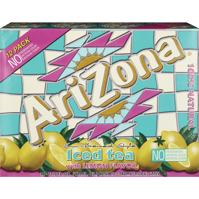 slide 1 of 1, AriZona Iced Tea Lemon Slim Can - 11.5 fl oz, 11.5 fl oz