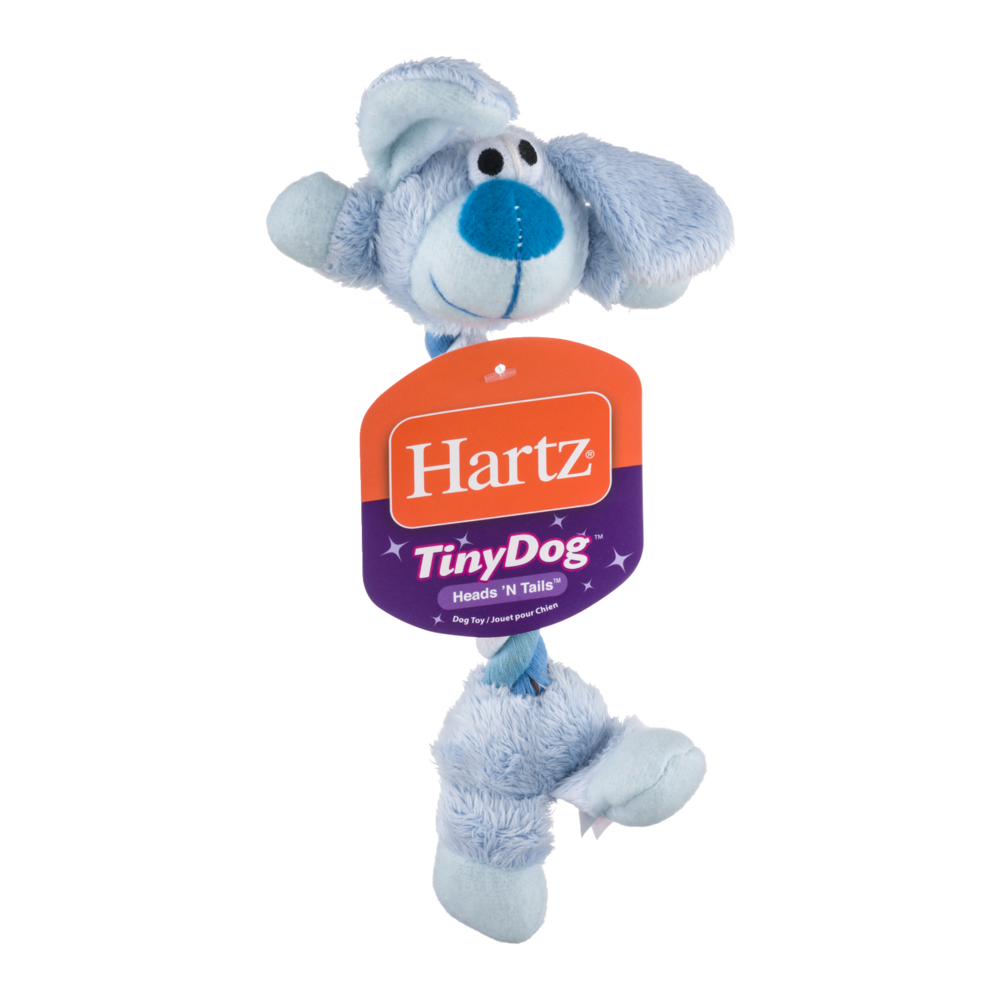 slide 1 of 1, Hartz Tiny Dog Heads & Tails Dog Toy, 1 ct