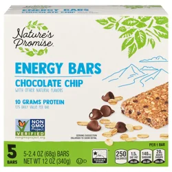 Nature's Promise Chocolate Chip Energy Bars - 5 ct