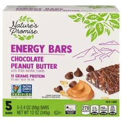 Nature's Promise Chocolate Peanut Butter Energy Bars - 5 ct