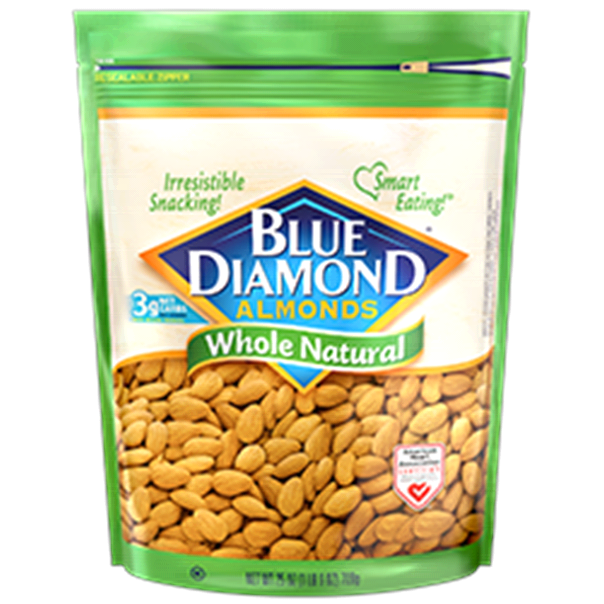 slide 1 of 1, Blue Diamond, Whole Natural Almonds, 25oz Bag, 