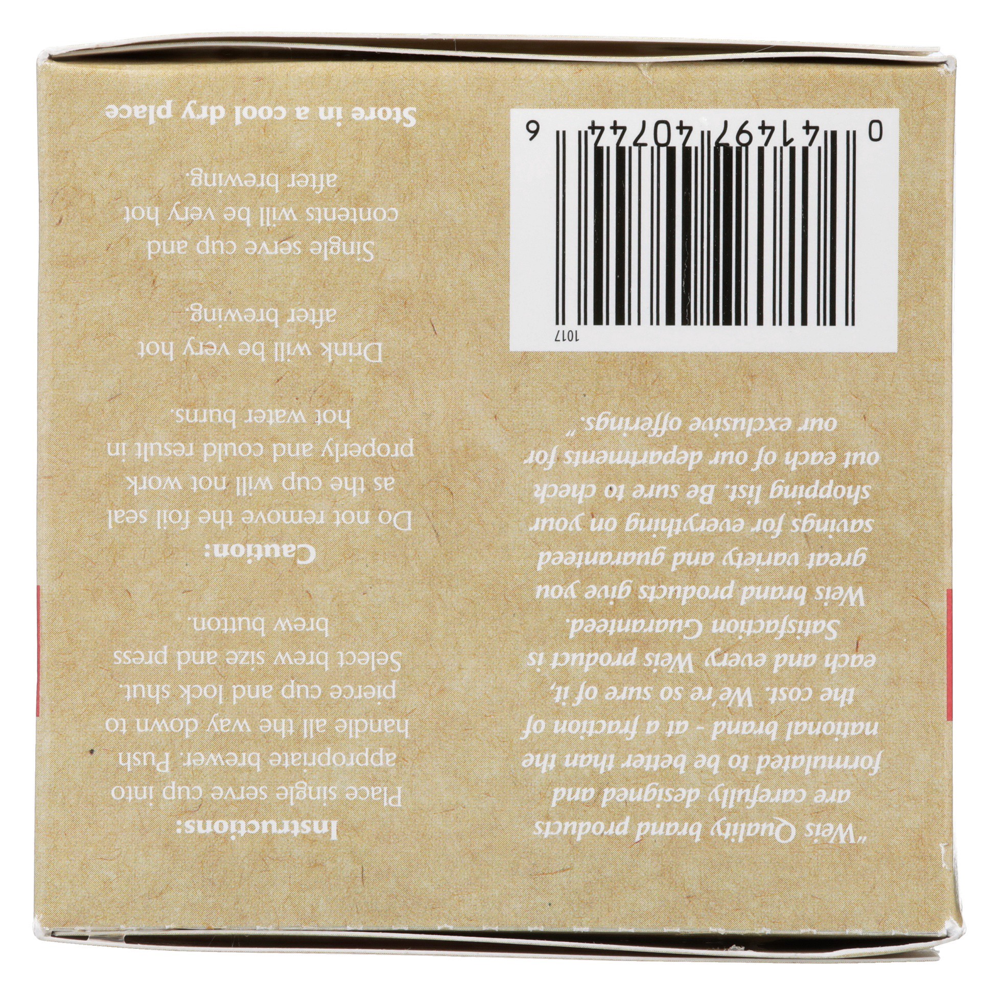 slide 3 of 6, Weis Quality 100% Arabica Dark Roast Single Serve Coffee Cups - 4.23 oz, 4.23 oz