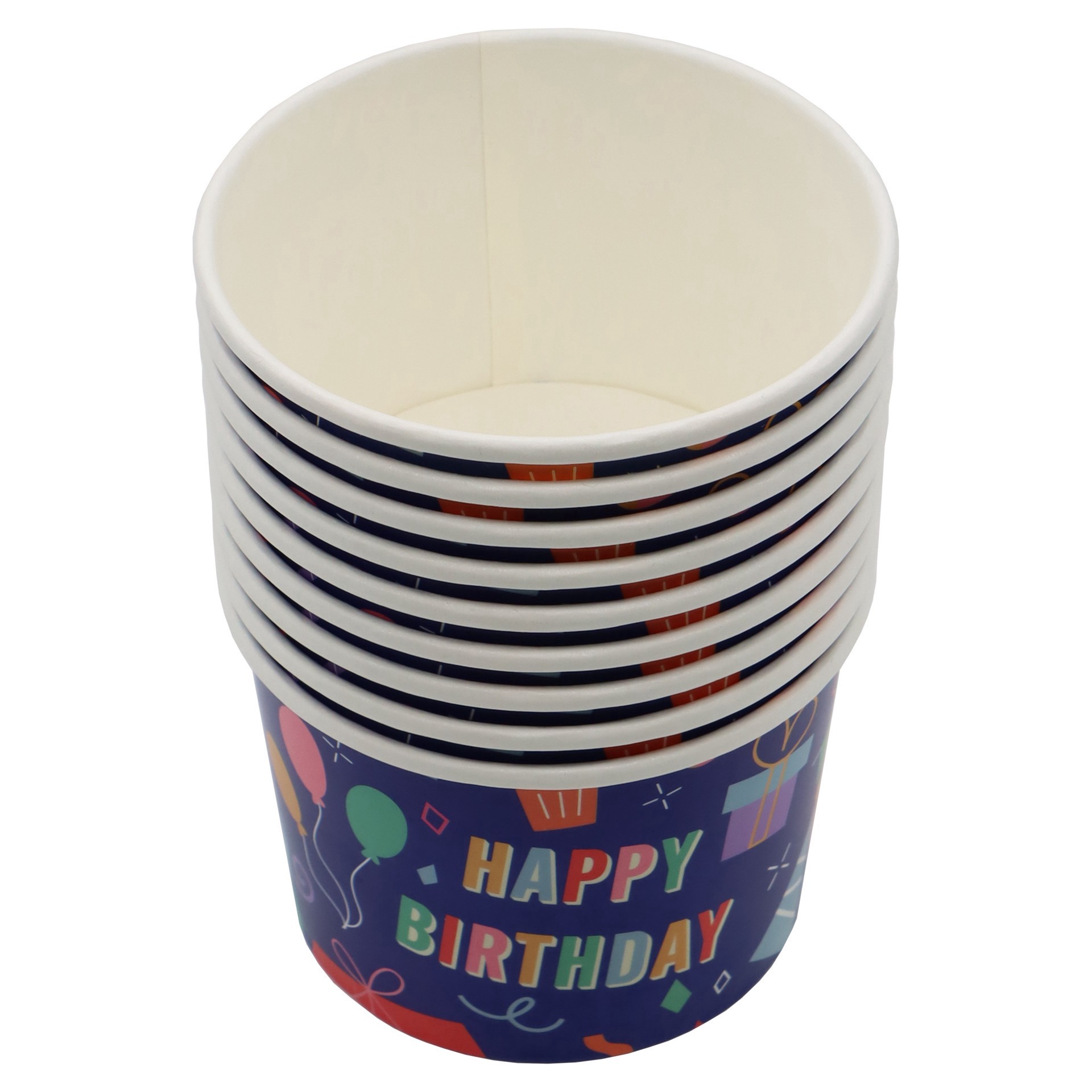 slide 2 of 2, 8oz. Happy Birthday Snack Cups, 10ct. By Celebrate It, 10 ct