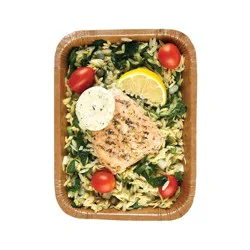 Raley's Ready-To-Go Wild-Caught Salmon With Mediterranean Orzo 11.5 Oz