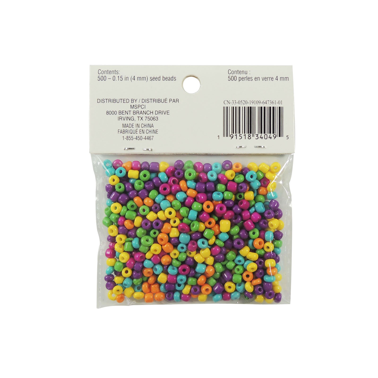 slide 3 of 3, Bright Seed Beads By Creatology, 4 mm