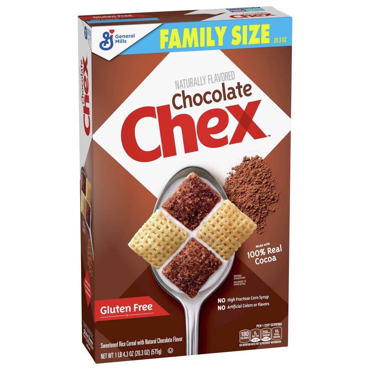 slide 7 of 9, Chex Chocolate Chex Cereal, Gluten Free, 20.3 oz