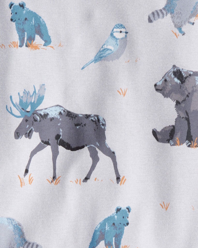 slide 2 of 3, Littleplanet Toddler Organic Cotton Pajamas in Midnight Forest Print Midnight Forest 2T, 1 ct