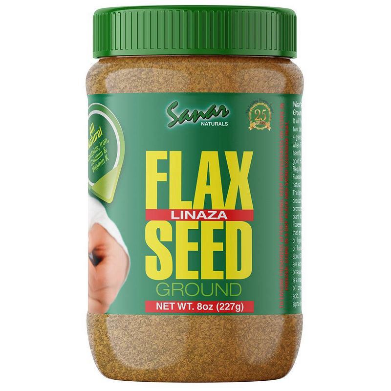 slide 1 of 3, Sanar Naturals Flax Seed 8 oz, 8 oz