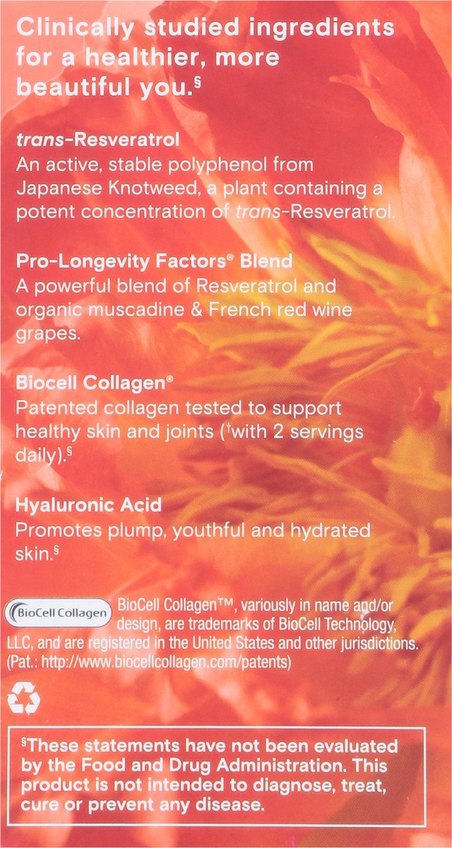 slide 15 of 15, Reserveage Collagen Booster with Hyaluronic Acid & Resveratrol 60 Capsules, 60 ct