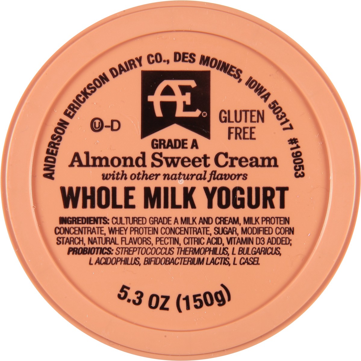 slide 8 of 9, AE Dairy Whole Milk Almond Sweet Cream Yogurt 5.3 oz, 5.3 oz