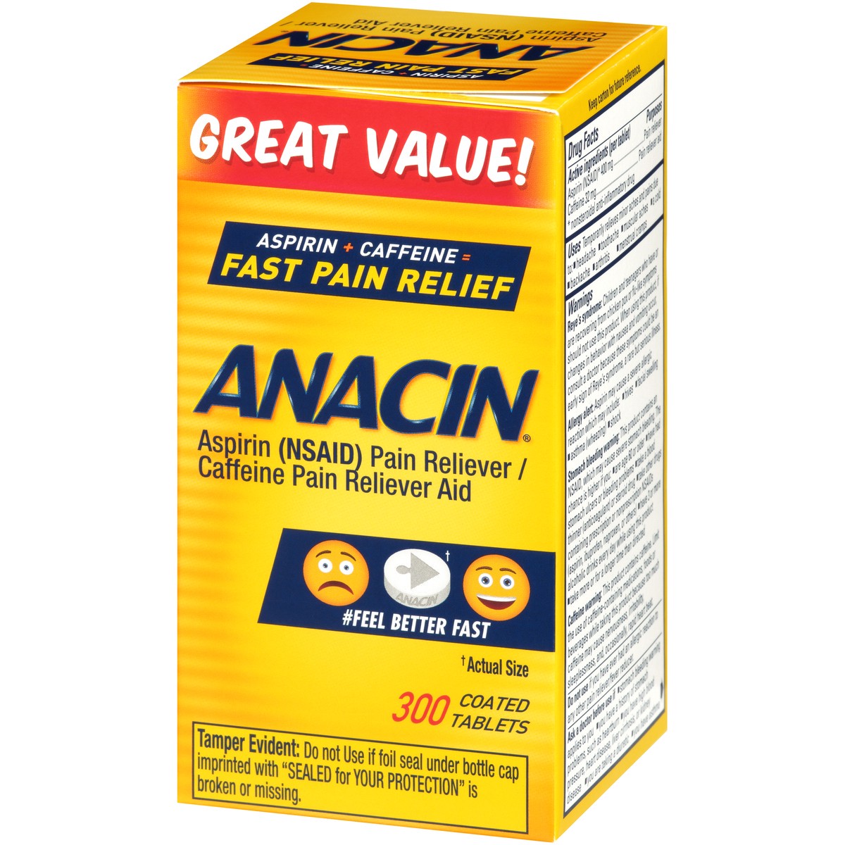 slide 9 of 10, Anacin Fast Pain Relief Tablets, 300 ct