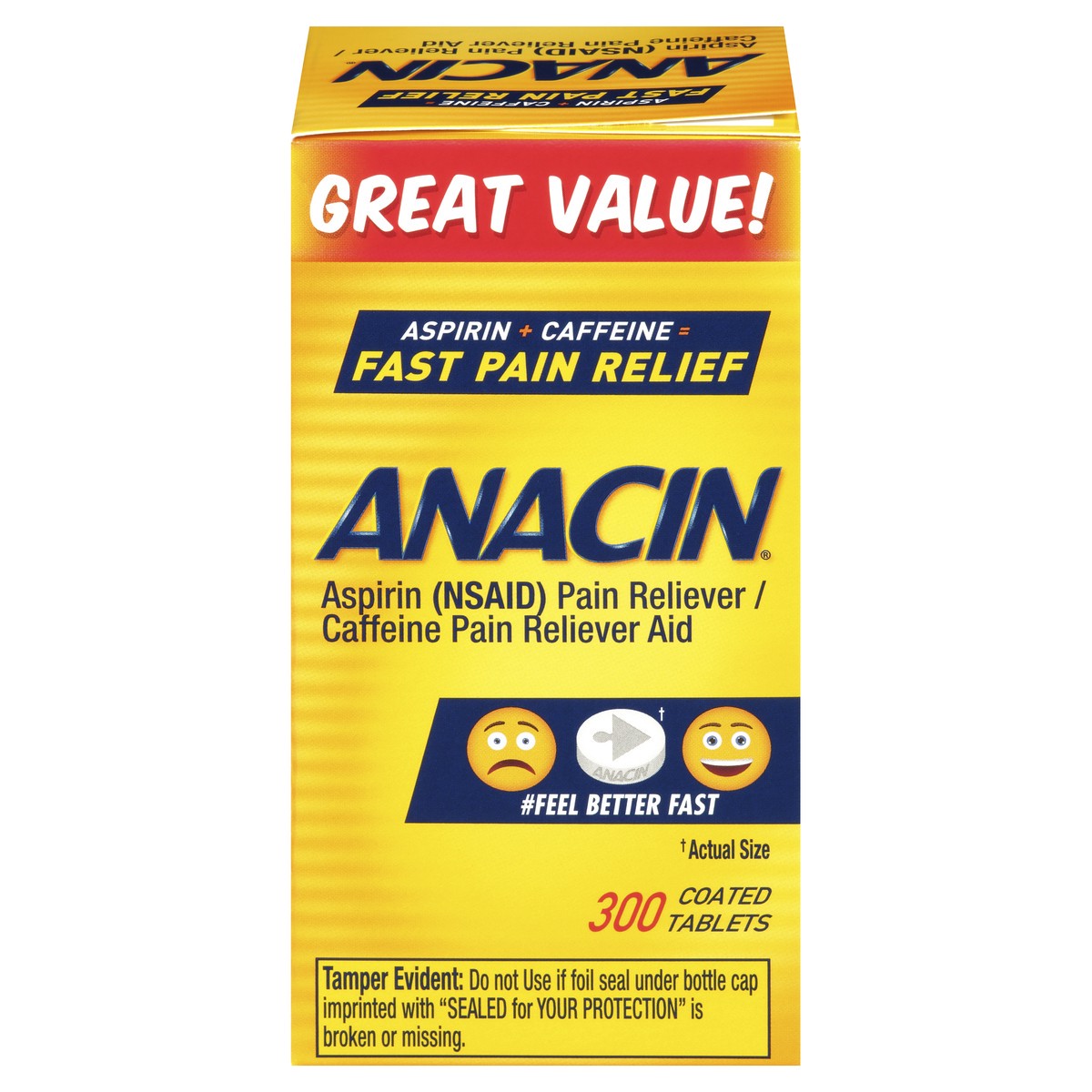 slide 2 of 10, Anacin Fast Pain Relief Tablets, 300 ct