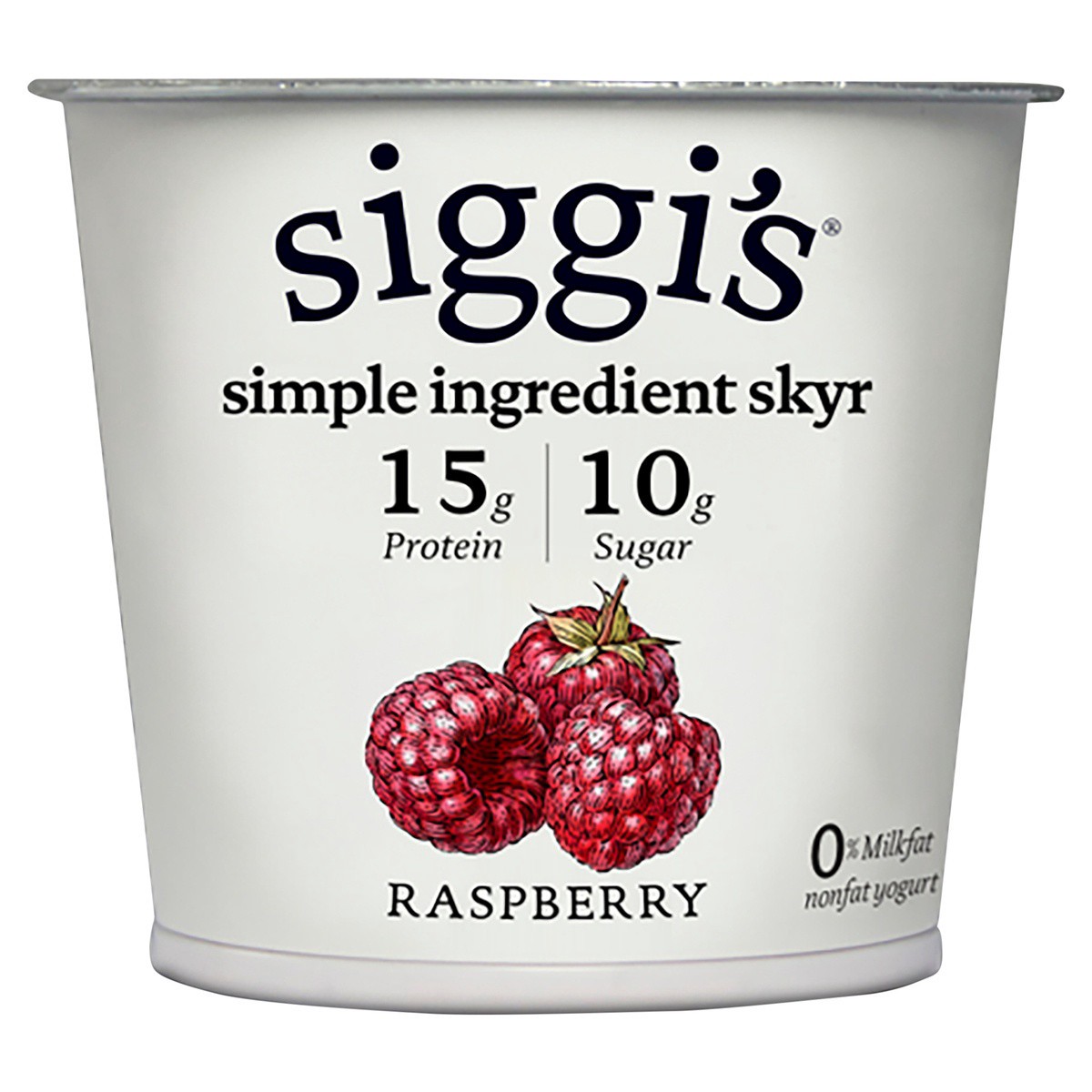 slide 1 of 3, Siggi's Raspberry Icelandic Style Yogurt, 