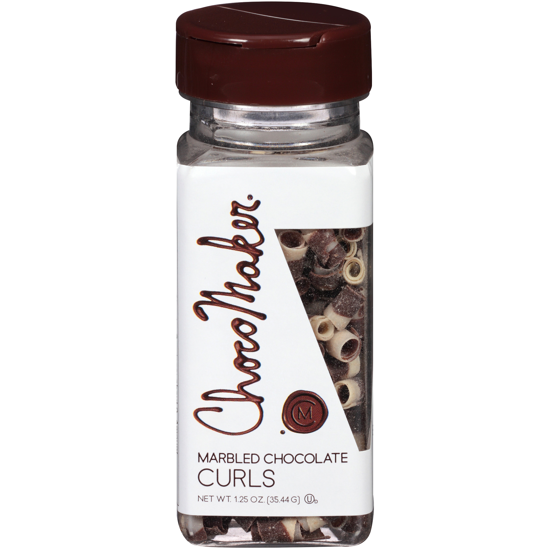 slide 1 of 1, ChocoMaker Choco Maker Marbled Chocolate Curls, 1.25 oz