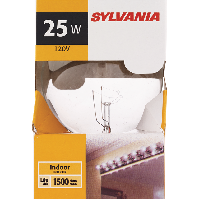 slide 1 of 1, Sylvania Interior Clear Light Bulb 25Watt, 1 ct