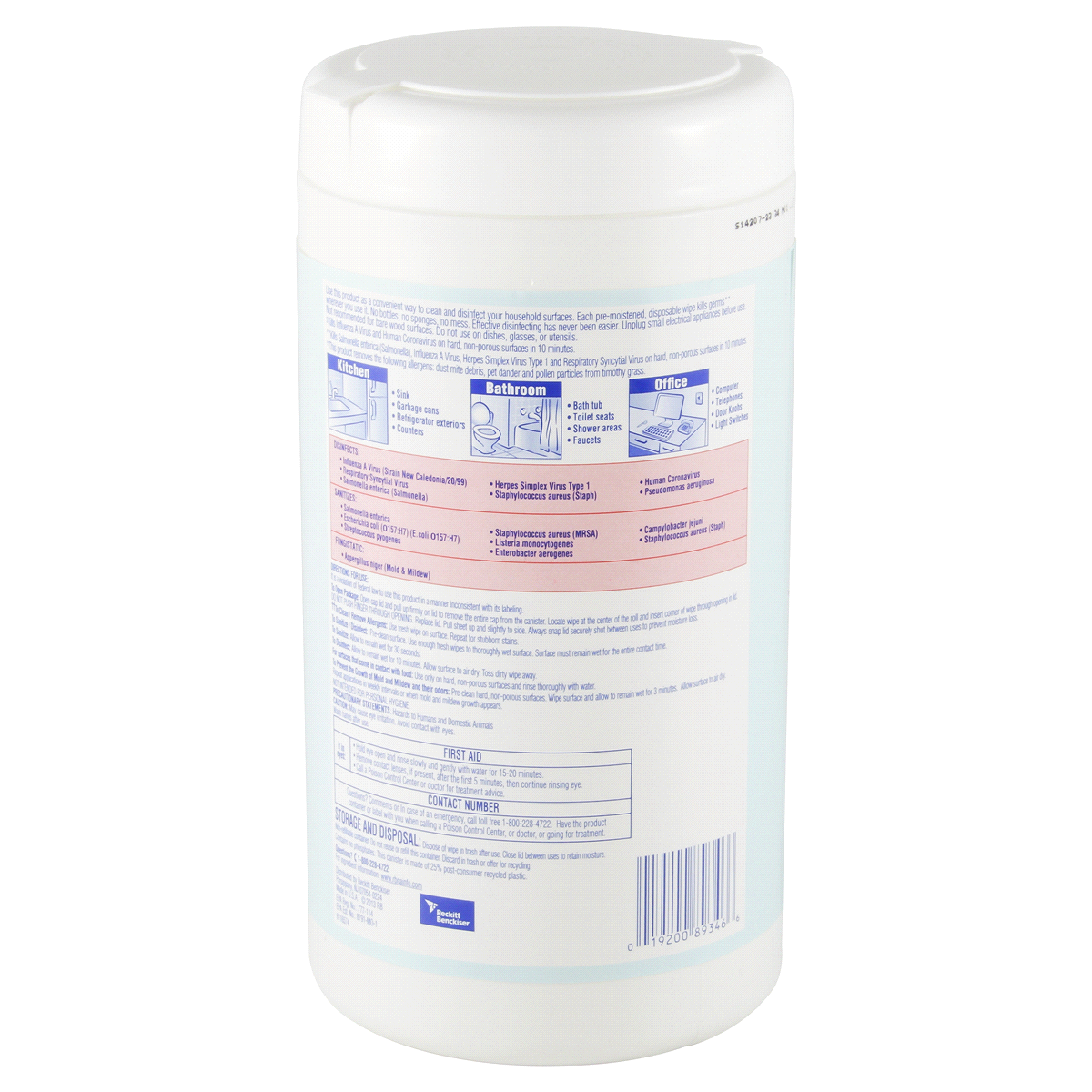 slide 2 of 2, Lysol Disinfecting Wipes - Crisp Linen, 80 ct