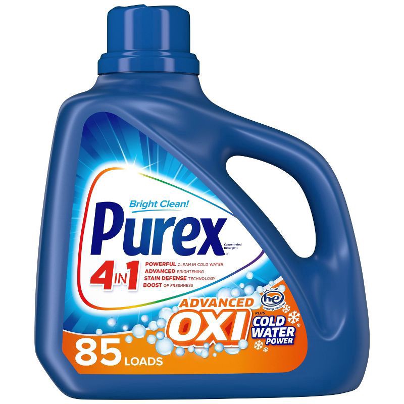 slide 1 of 3, Purex Concentrated Detergent with Oxi, 128 fl oz