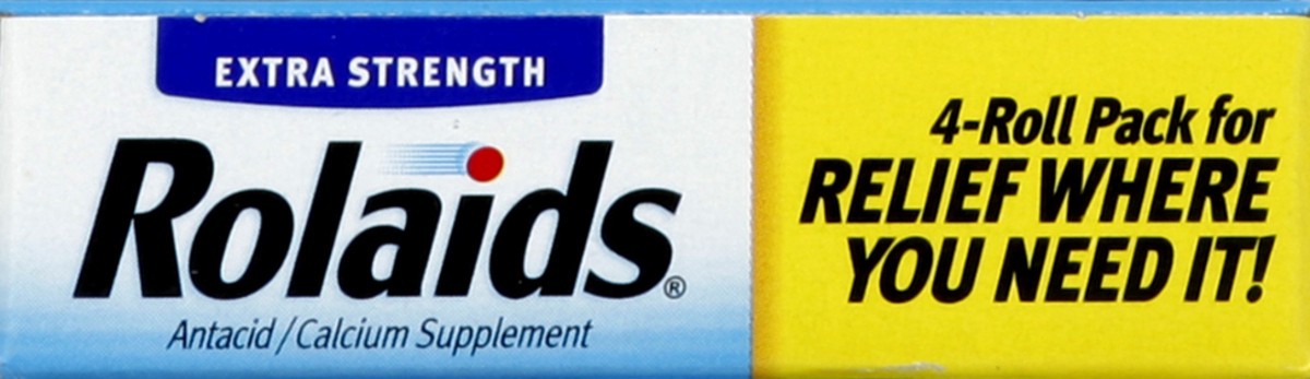 slide 2 of 4, Rolaids Extra Strength Antacid/Calcium Supplement Tablets Freshmint, 40 ct