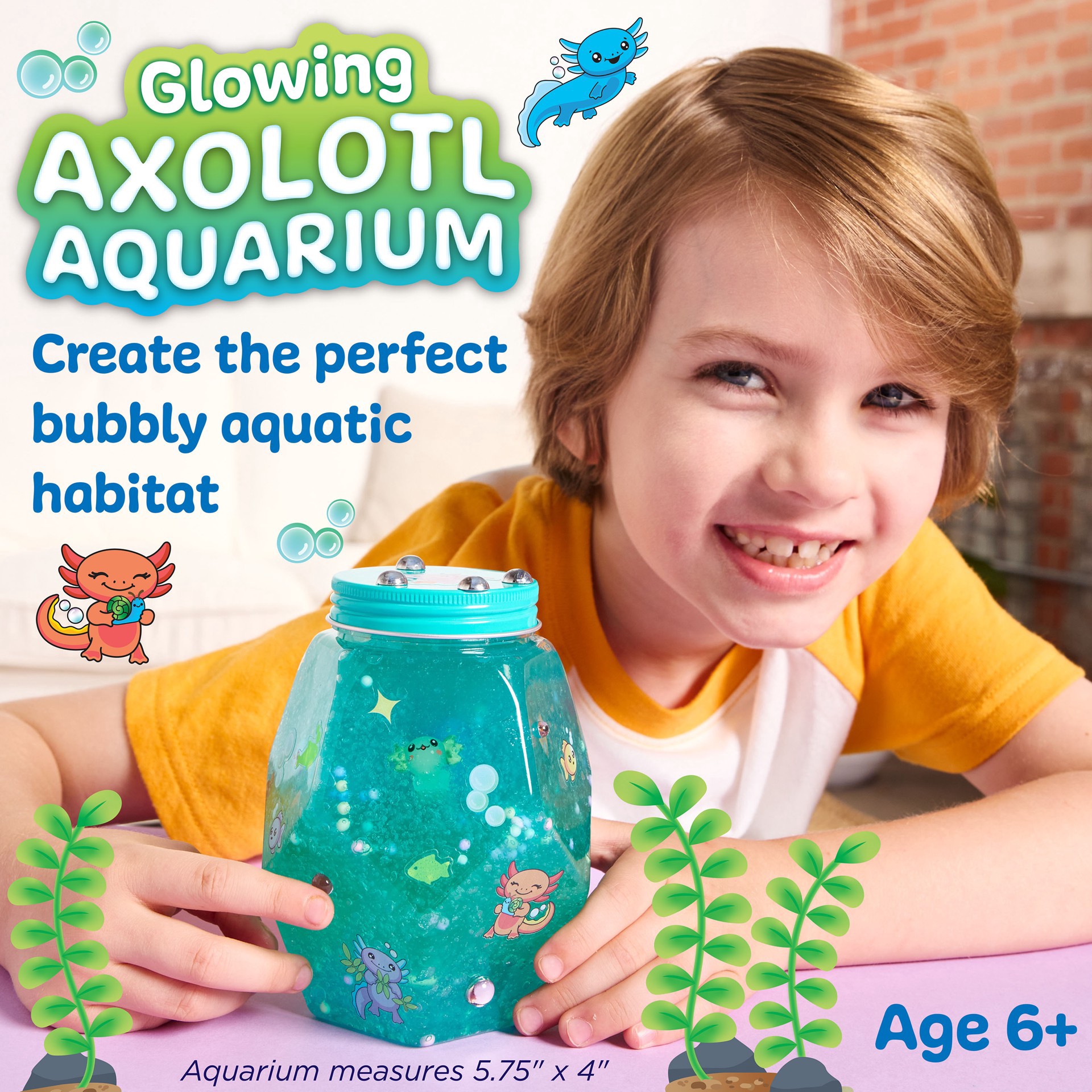 slide 3 of 9, Faber-Castell Creativity For Kids Glowing Axolotl Aquarium, 5.75 in x 4 in