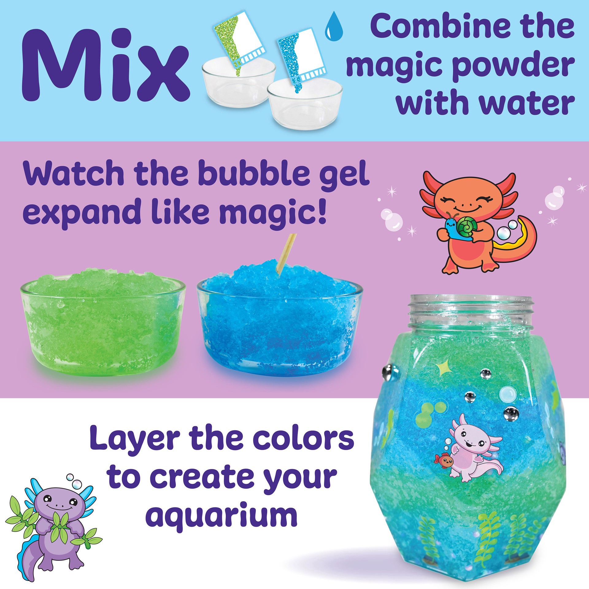 slide 4 of 9, Faber-Castell Creativity For Kids Glowing Axolotl Aquarium, 5.75 in x 4 in