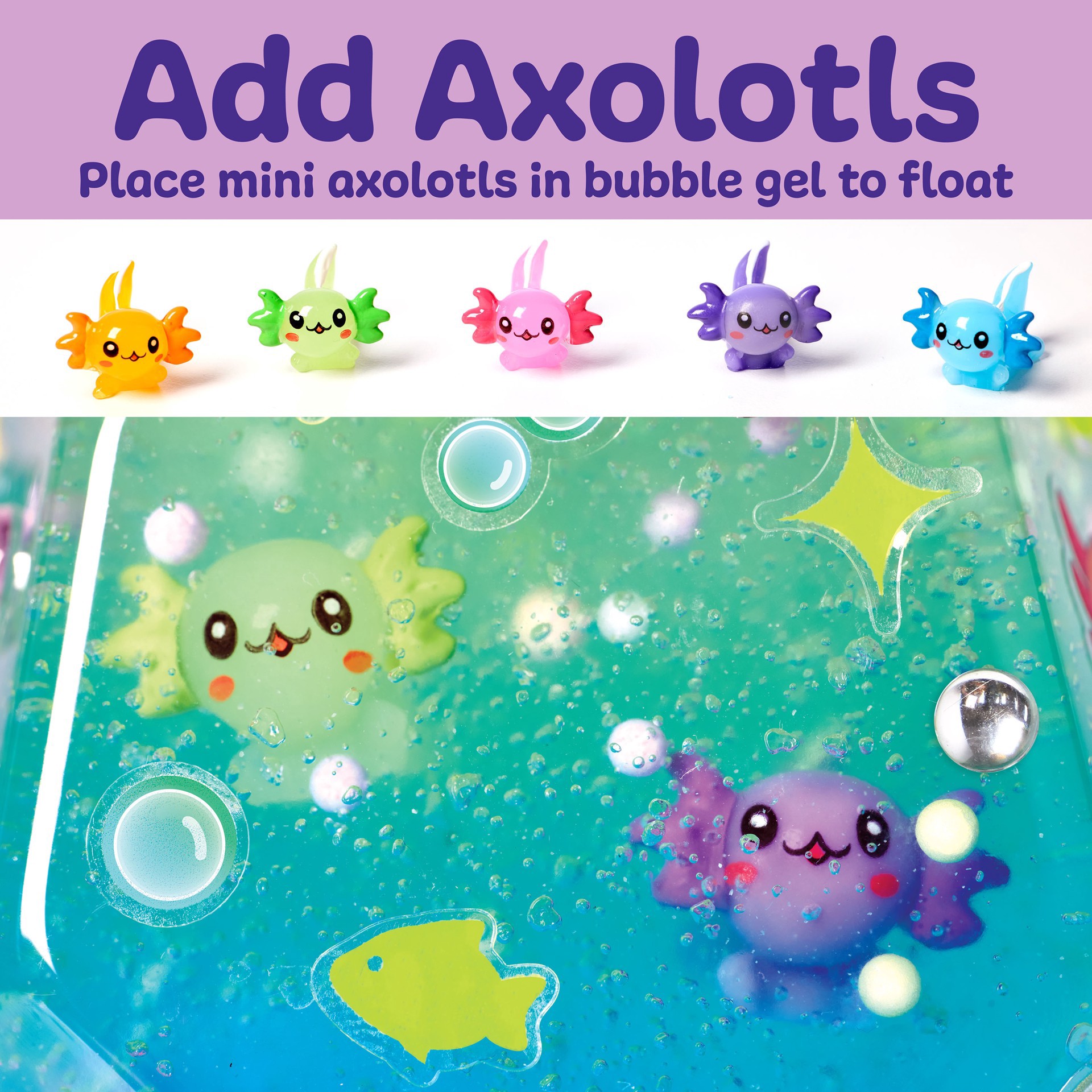 slide 7 of 9, Faber-Castell Creativity For Kids Glowing Axolotl Aquarium, 5.75 in x 4 in