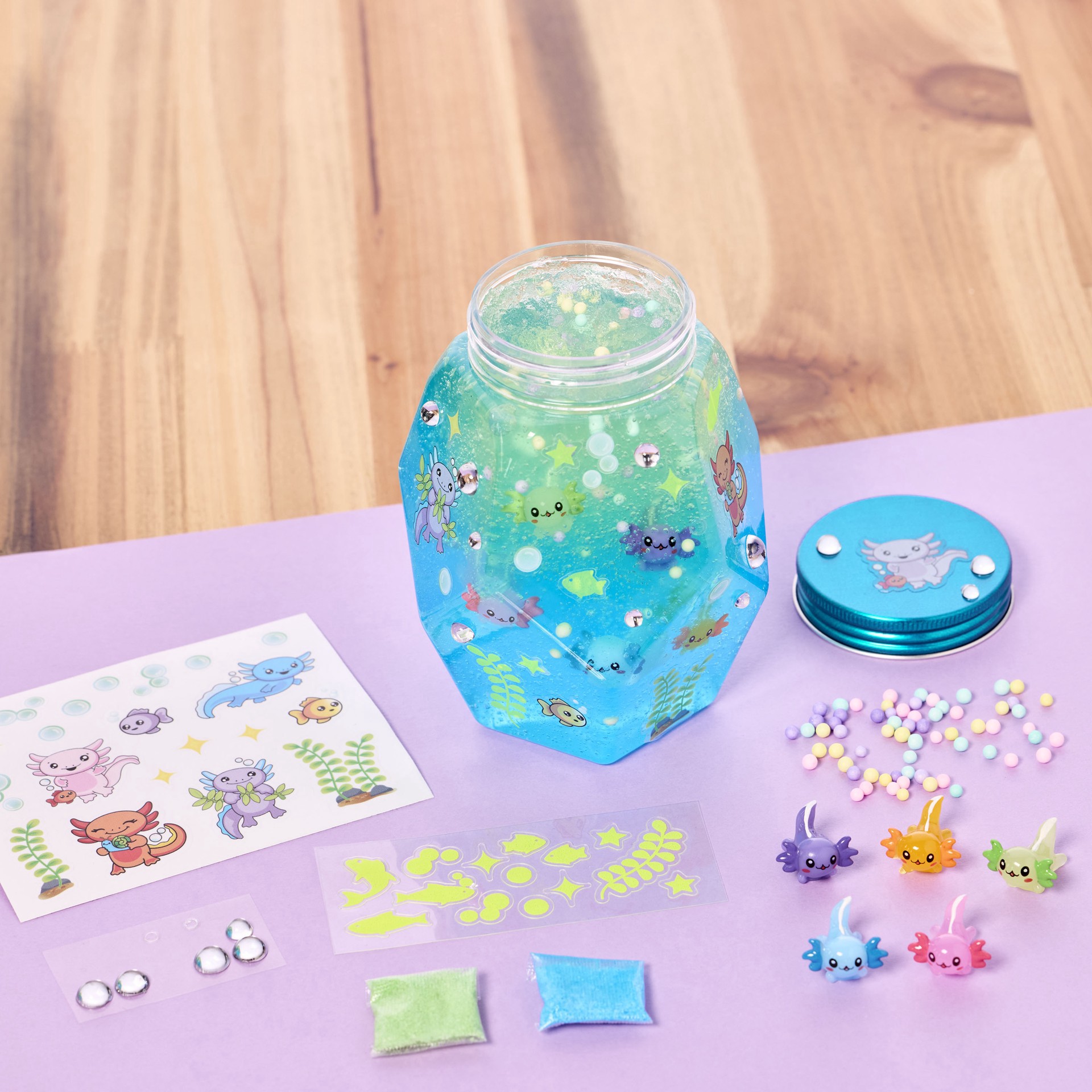 slide 9 of 9, Faber-Castell Creativity For Kids Glowing Axolotl Aquarium, 5.75 in x 4 in