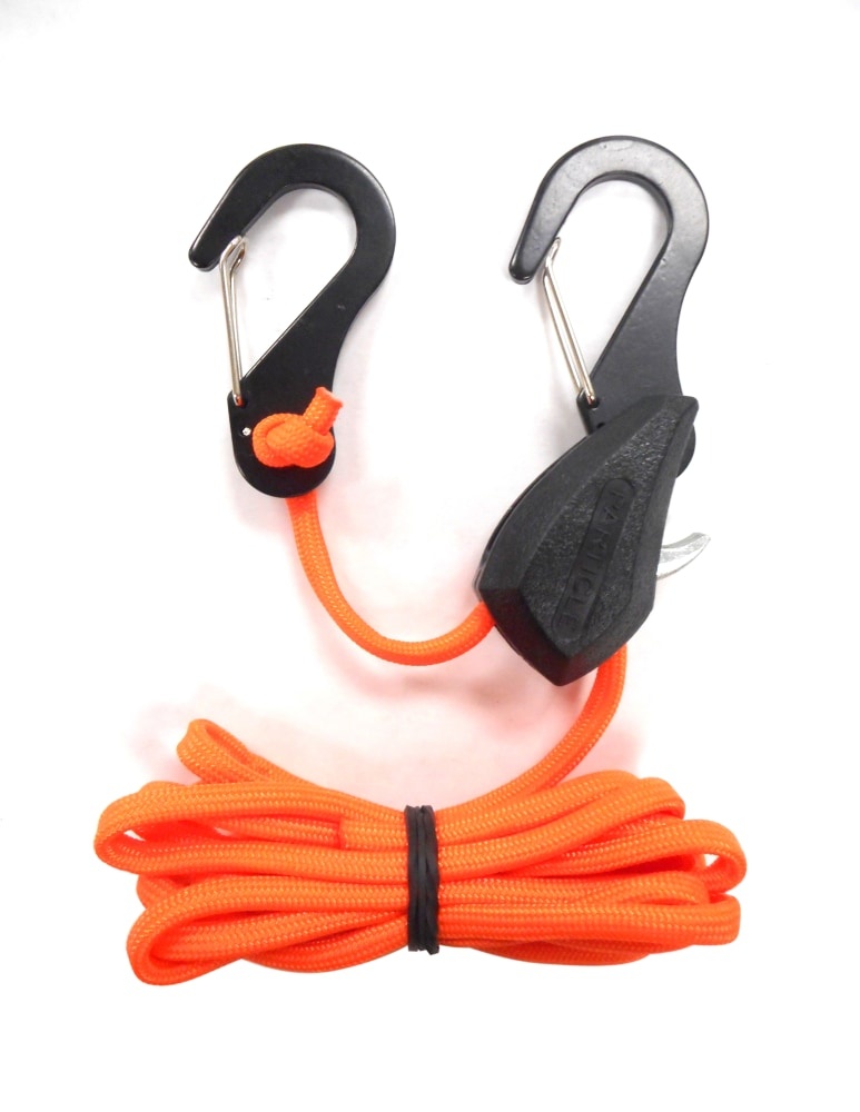 slide 1 of 1, Progrip Better Than Bungee Tie Down Rope - Orange/Black, 6 ft