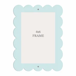 New View Wavy Frame Blue 4x6 Inches