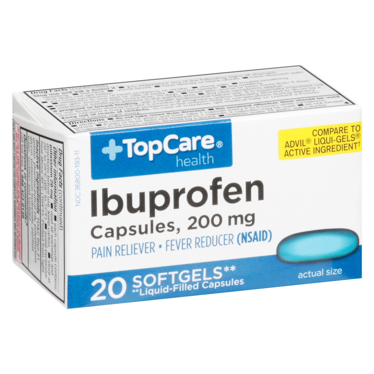 slide 12 of 15, Topcare Ibuprofen Softgels, 20 ct