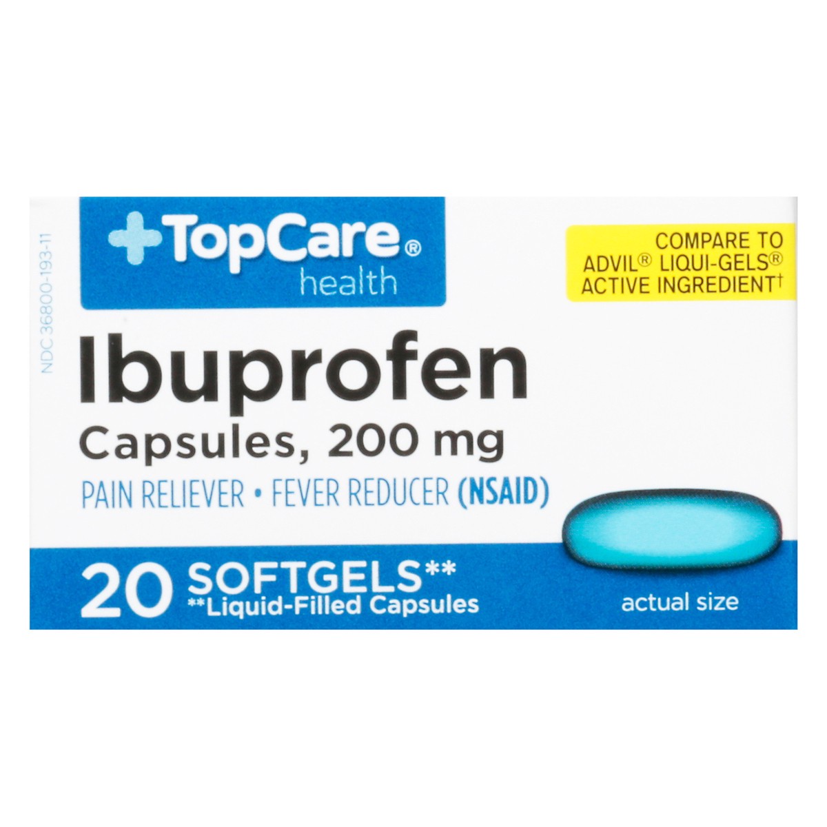 slide 5 of 15, Topcare Ibuprofen Softgels, 20 ct