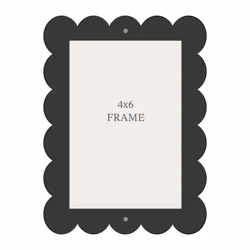 New View Wavy Frame Black 4x6 Inches