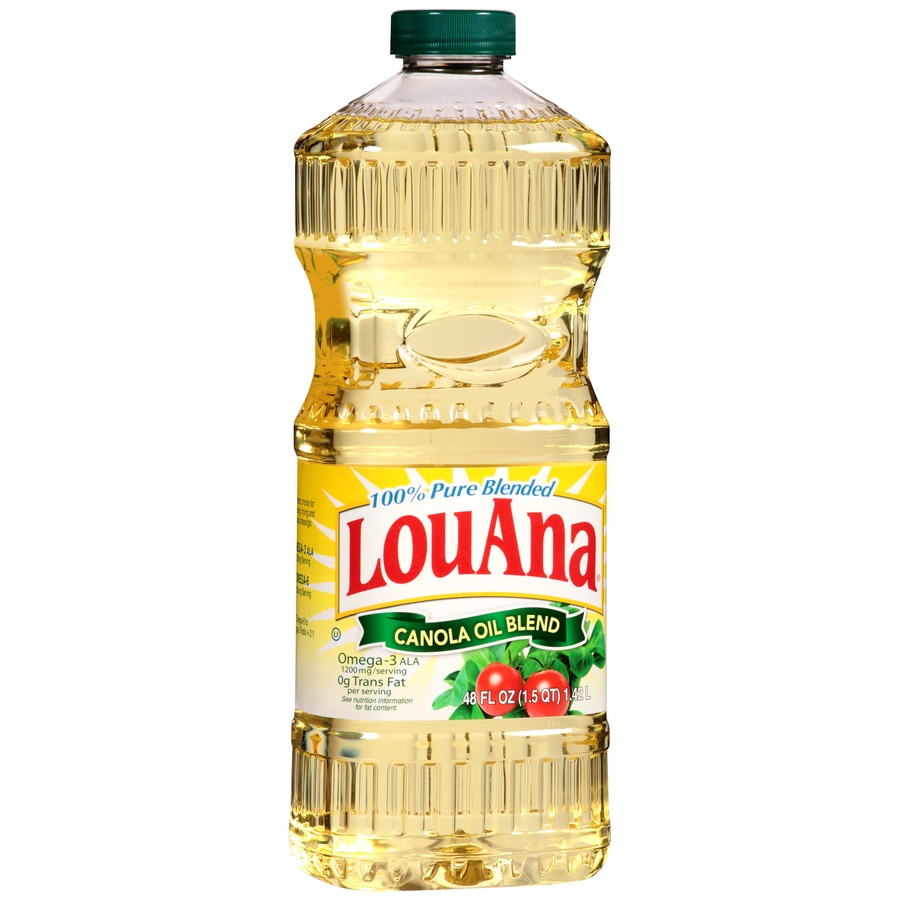 slide 7 of 8, LouAna Canola Oil Blend 48 oz, 48 oz