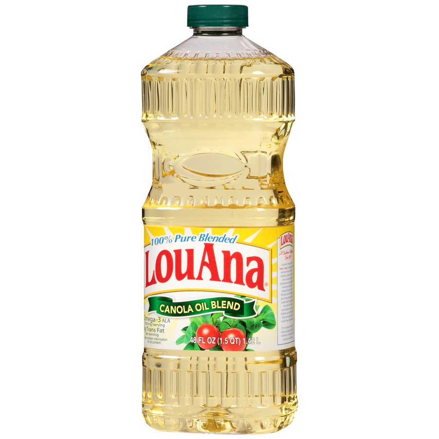 slide 8 of 8, LouAna Canola Oil Blend 48 oz, 48 oz