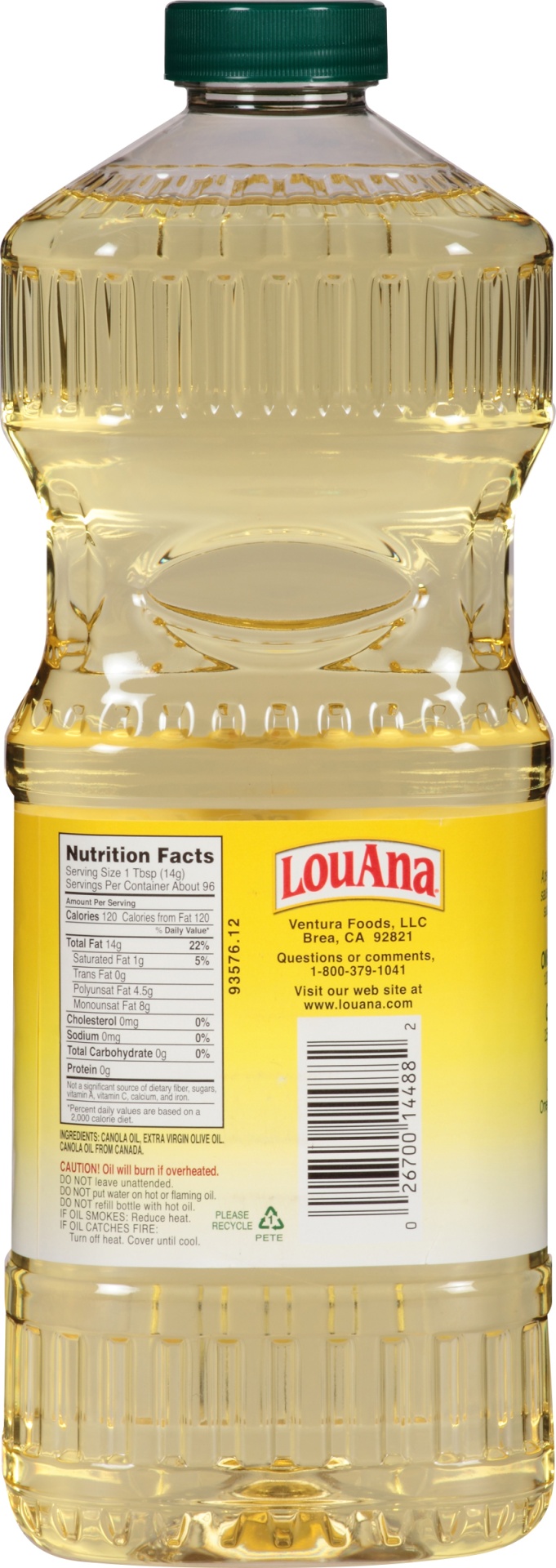 slide 4 of 8, LouAna Canola Oil Blend 48 oz, 48 oz