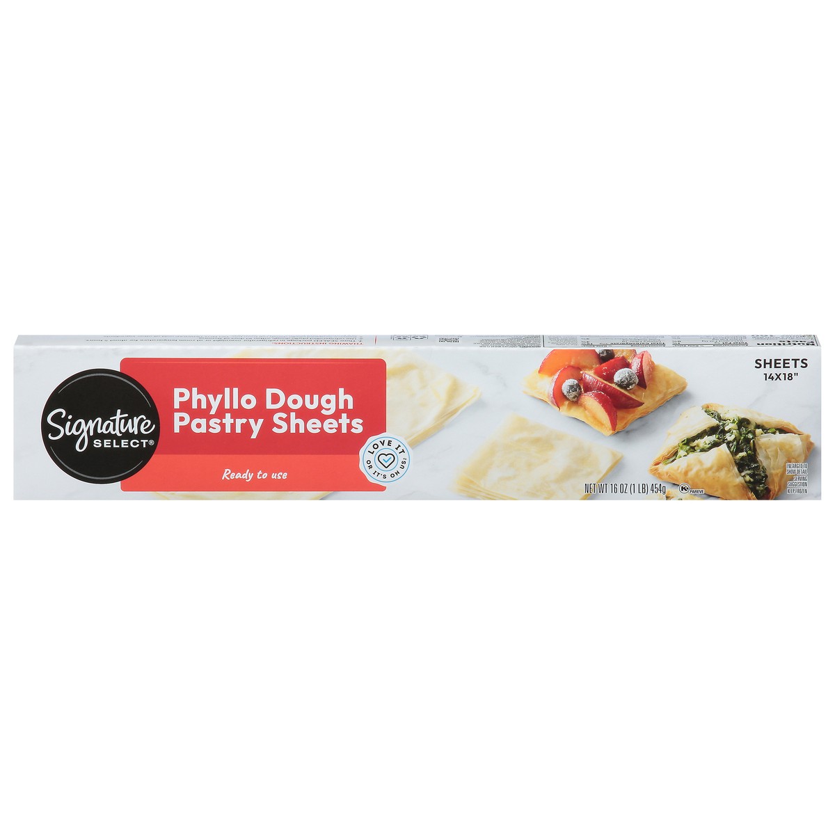 slide 1 of 9, Signature Select Phyllo Dough Pastry Sheets 16 oz, 18 ct