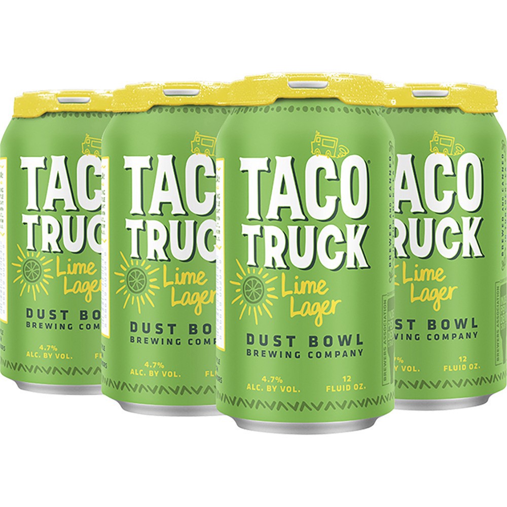 slide 1 of 1, Dust Bowl Taco Truck Lime Lager, 6 ct; 12 oz