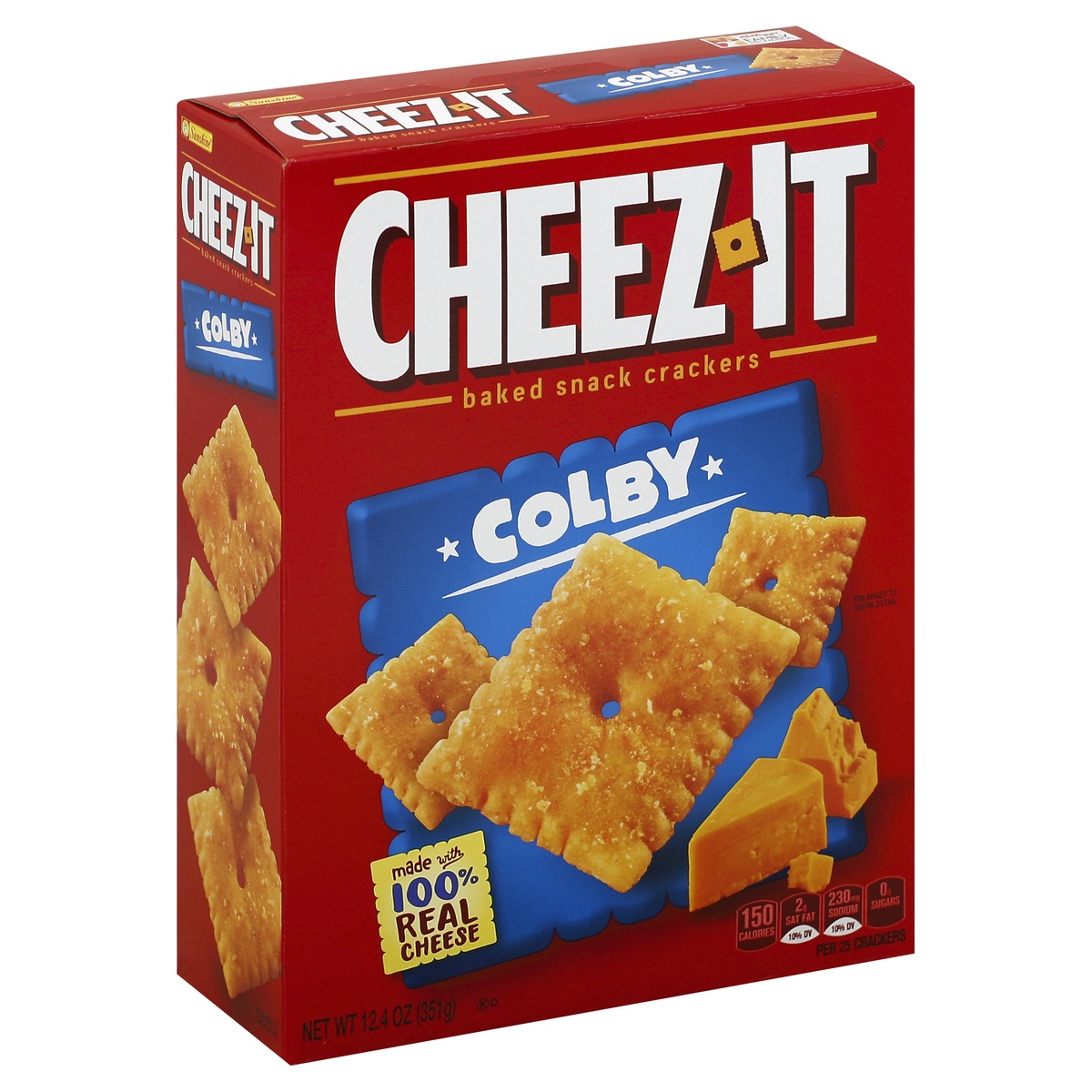 slide 1 of 7, Cheez-It Colby Crackers, 12.4 oz