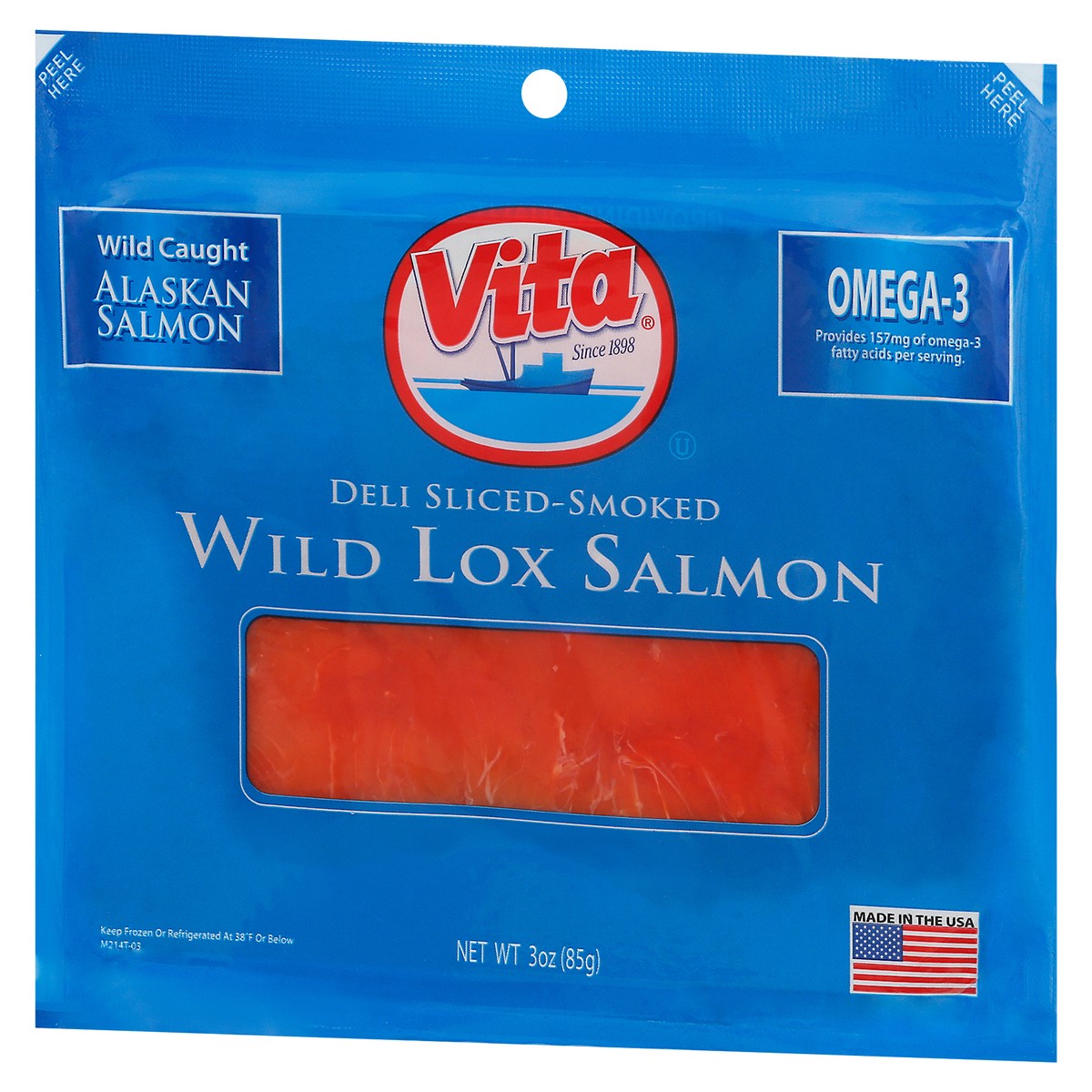 slide 3 of 9, Vita Deli Sliced-Smoked Wild Lox Salmon 3 oz, 3 oz