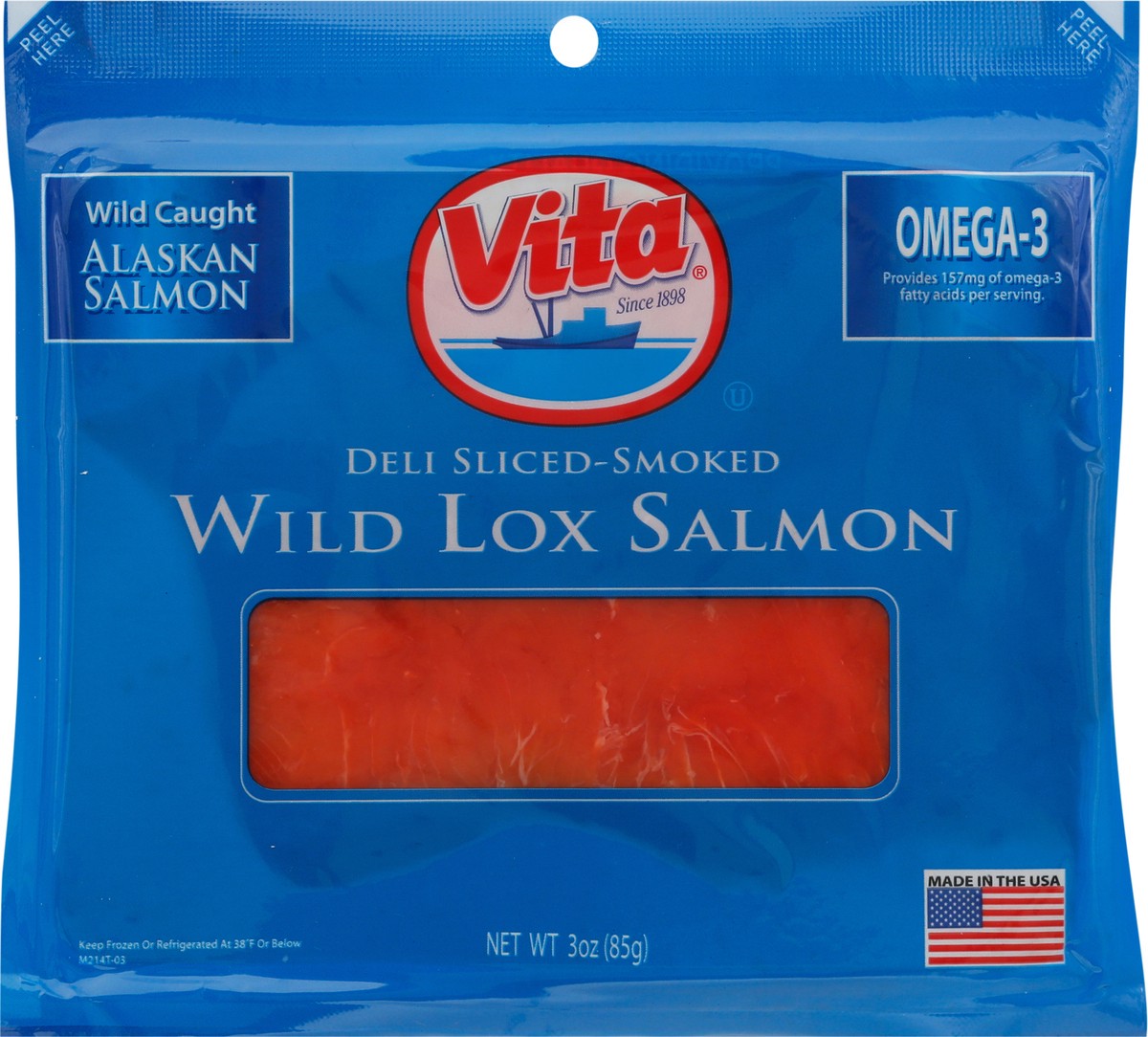 slide 6 of 9, Vita Deli Sliced-Smoked Wild Lox Salmon 3 oz, 3 oz
