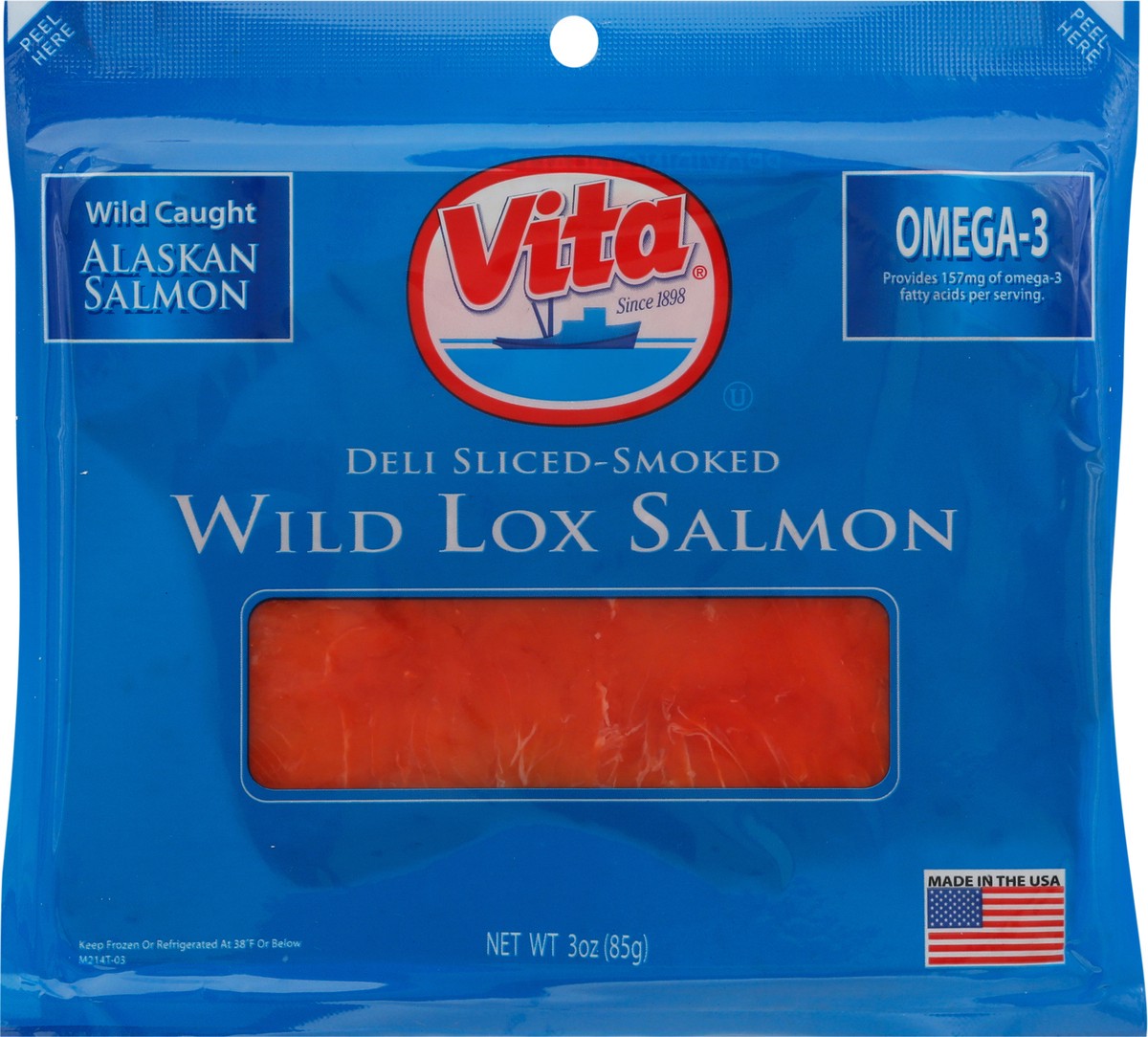 slide 1 of 9, Vita Deli Sliced-Smoked Wild Lox Salmon 3 oz, 3 oz