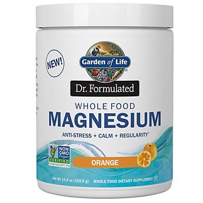 slide 1 of 1, Garden of Life Dr. Formulated Magnesium Orange Supplemant Powder, 14.8 oz