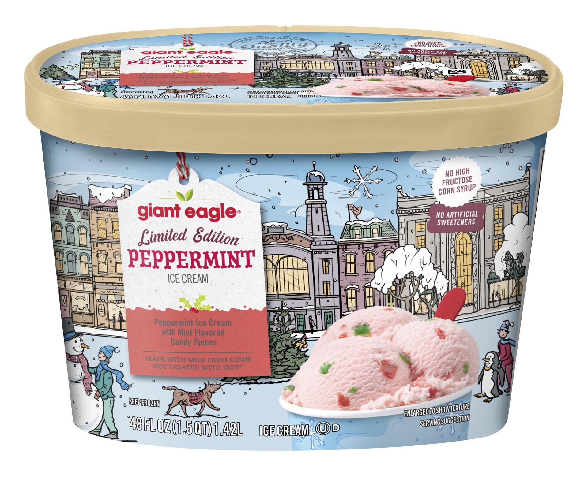 slide 1 of 1, Ge Peppermint Ice Cream, 48 oz