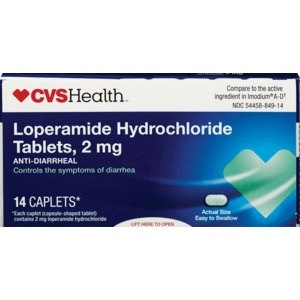 slide 1 of 1, CVS Health Lopermide Hci Tablets 2mg, 14 ct