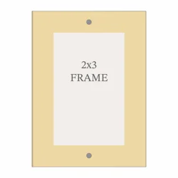 New View Rectangular Frame Orange 2x3 Inches