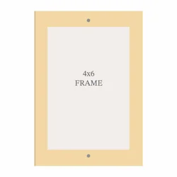 New View Rectangular Frame Orange 4x6 Inches