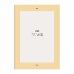 New View Rectangular Frame Orange 4x6 Inches